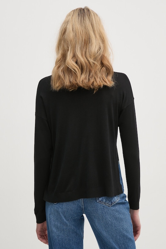 Oblečení Svetr z hedvábné směsi Sisley 1ZREM201S černá