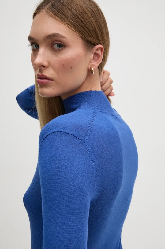 Sisley sweter z domieszką jedwabiu 1ZREM201P