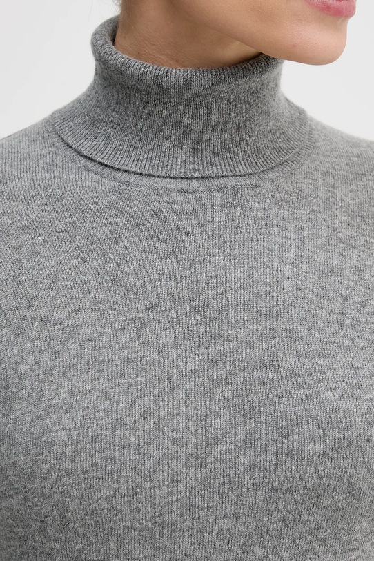 Sisley sweter z domieszką wełny 102HM2174 szary