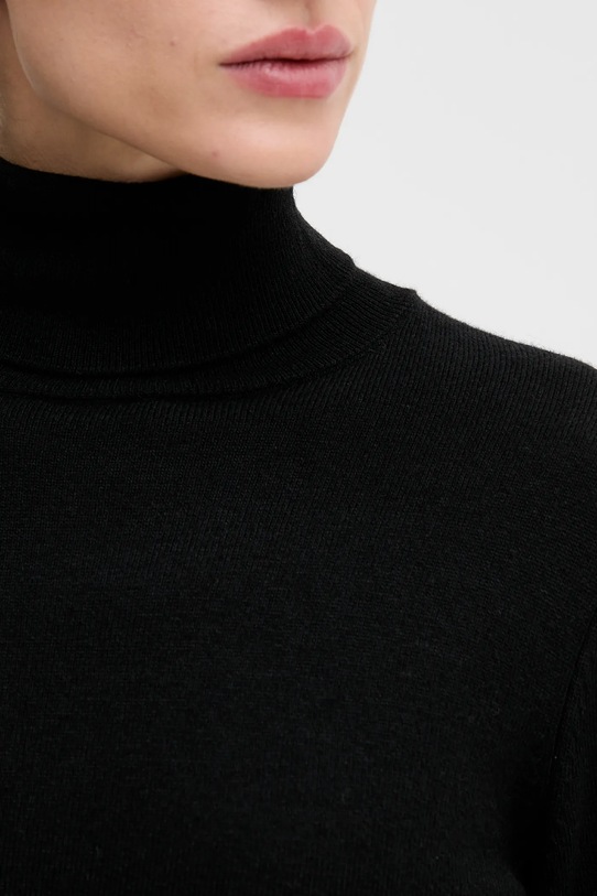 Svetr z vlněné směsi Sisley 102HM2174 černá