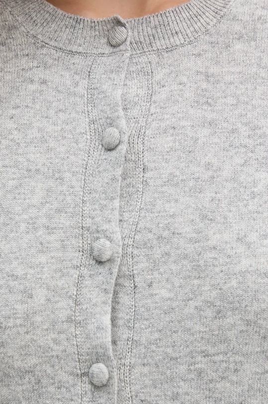 Sisley cardigan din amestec de lana gri 102HM5237