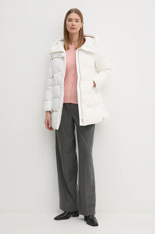 Kardigan s primjesom vune Sisley 102HM5237 roza AW25