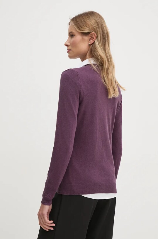 Odjeća Kardigan s primjesom vune Sisley 102HM5237 ljubičasta