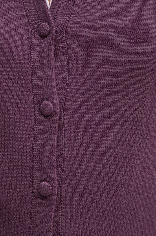 Kardigan s primjesom vune Sisley 102HM5237 ljubičasta
