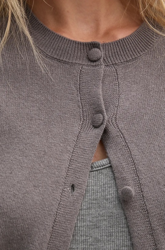 Кардиган с примесью шерсти Sisley 102HM5237 серый