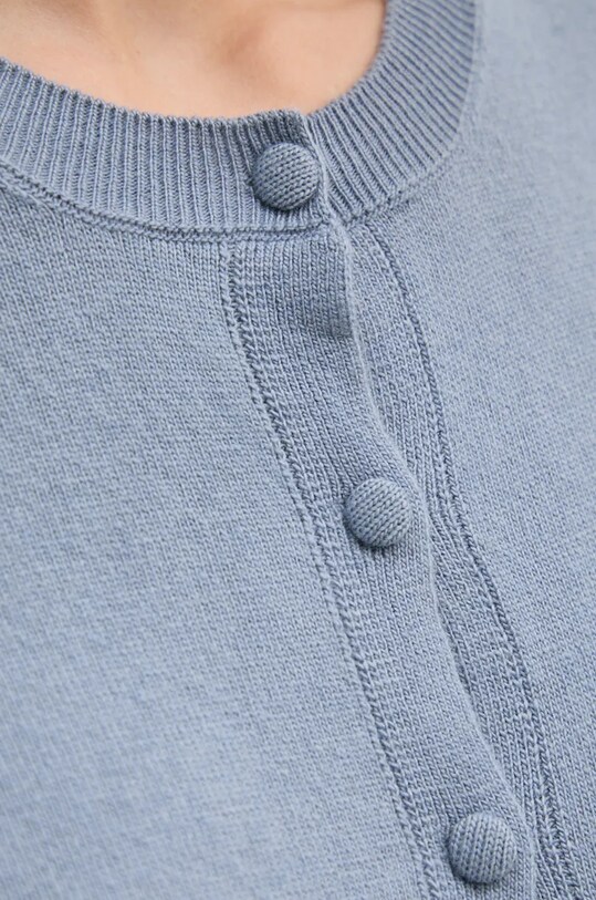 Svetr s příměsí vlny Sisley 102HM5237 modrá