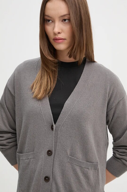 Кардиган с примесью кашемира Sisley 102HM601Z серый