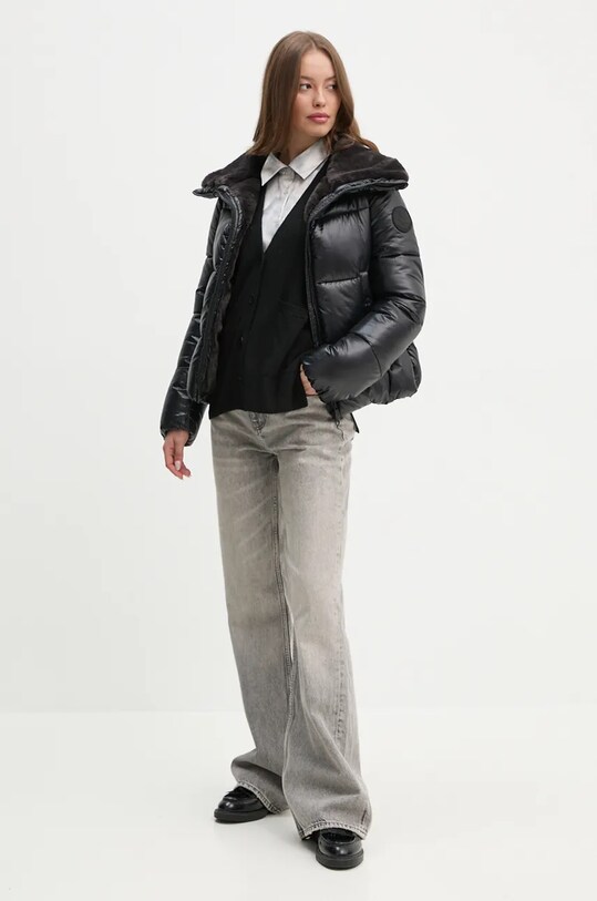 Кардиган з домішкою кашеміру Sisley 102HM601Z чорний AW24