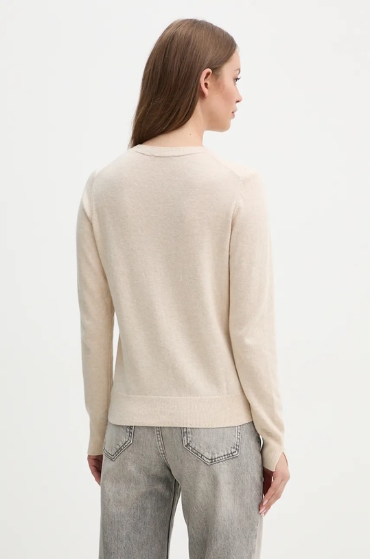 Odzież Sisley sweter z domieszką wełny 102HM100F beżowy