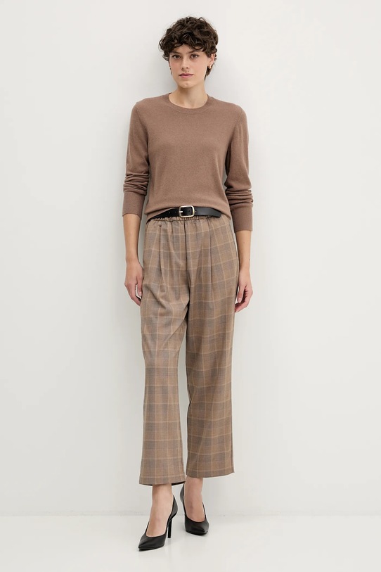 Sisley sweter 102HM100F brązowy AW25