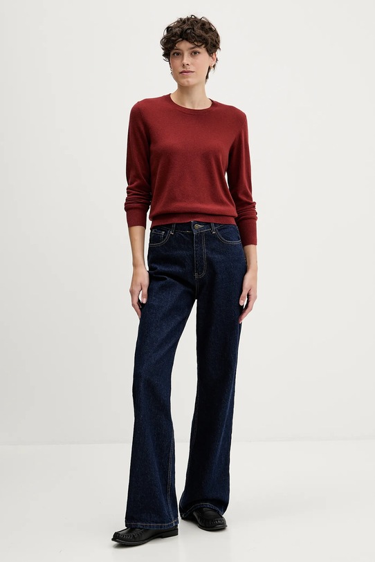 Sisley sweter 102HM100F czerwony AW25