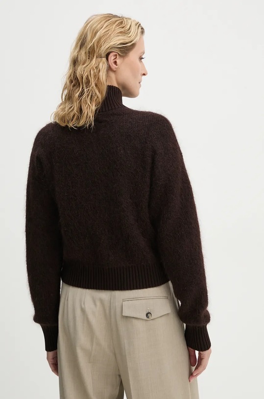 Îmbrăcăminte Samsoe Samsoe cardigan din lana JEANNE F23300143 maro
