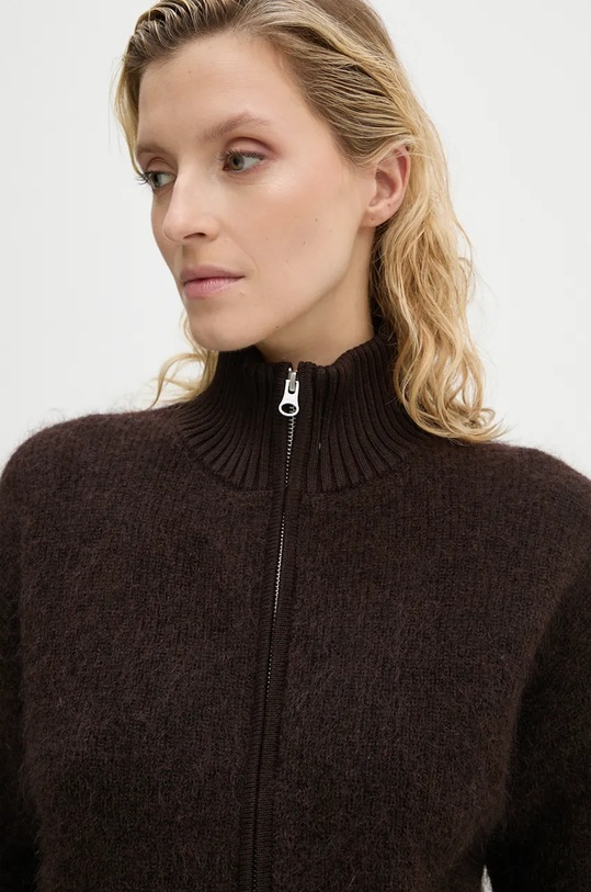 Samsoe Samsoe cardigan din lana JEANNE maro F23300143
