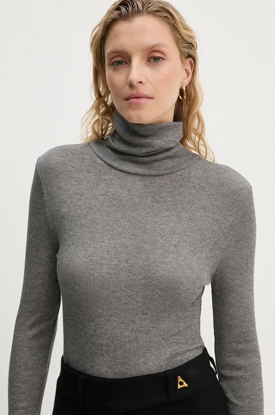 Samsoe Samsoe pulover din amestec de lana SASONNET subtiri gri F24300032