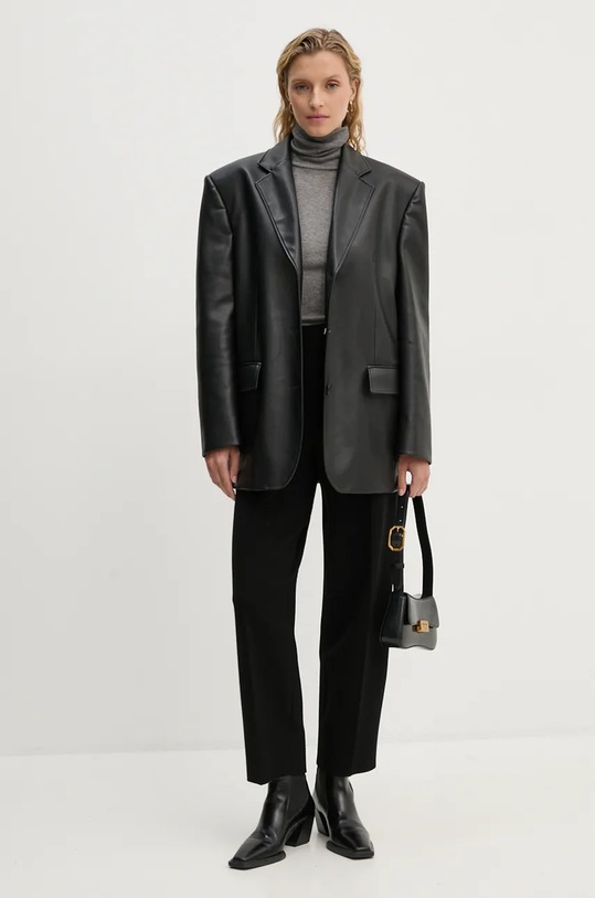 Samsoe Samsoe pulover din amestec de lana SASONNET F24300032 gri AW24