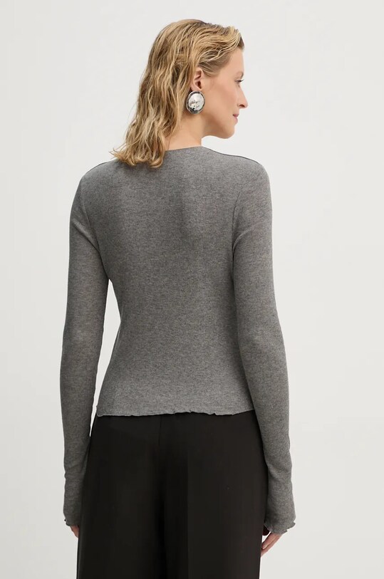 Одяг Кардиган з домішкою вовни Samsoe Samsoe SASONNET F24300033 сірий