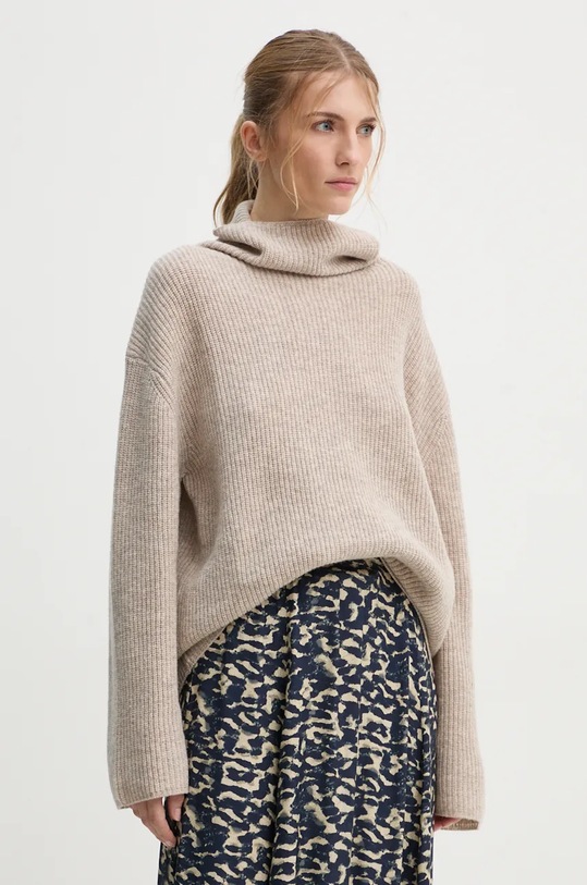 Vuneni pulover Samsoe Samsoe SAZLATA Planet friendly bež F24300050