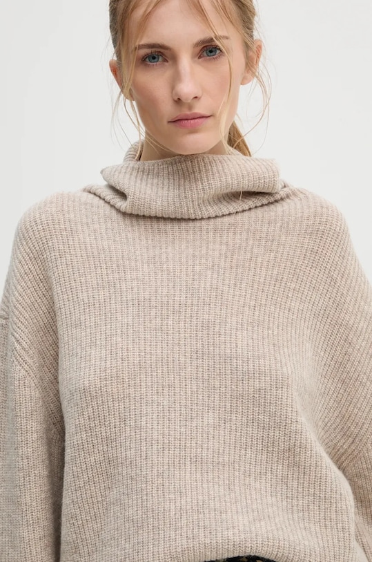 Vuneni pulover Samsoe Samsoe SAZLATA bež F24300050
