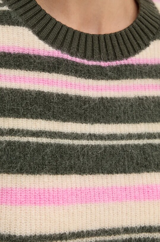 Vlnený sveter Samsoe Samsoe JEANNE F23300142 zelená