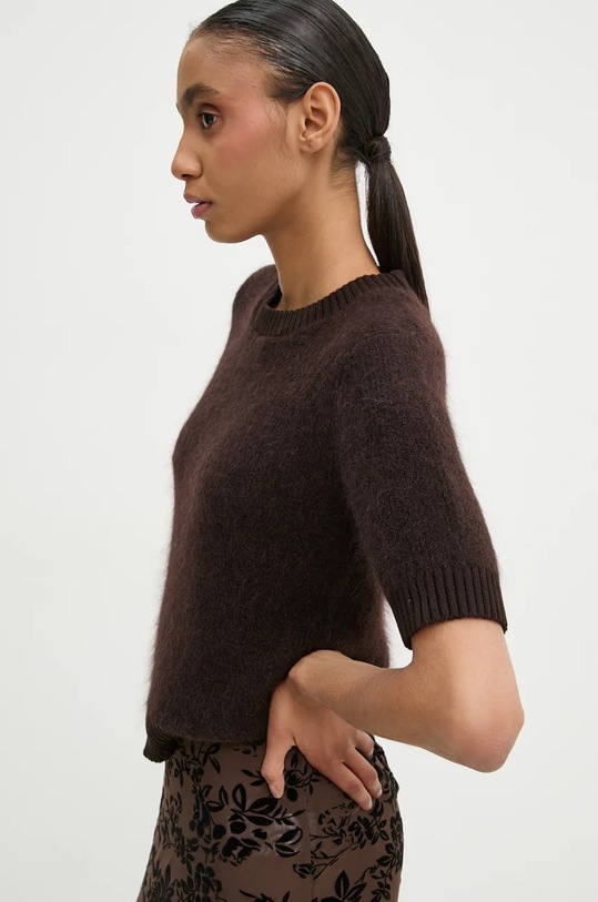 Samsoe Samsoe pulover de lana JEANNE maro F23300142