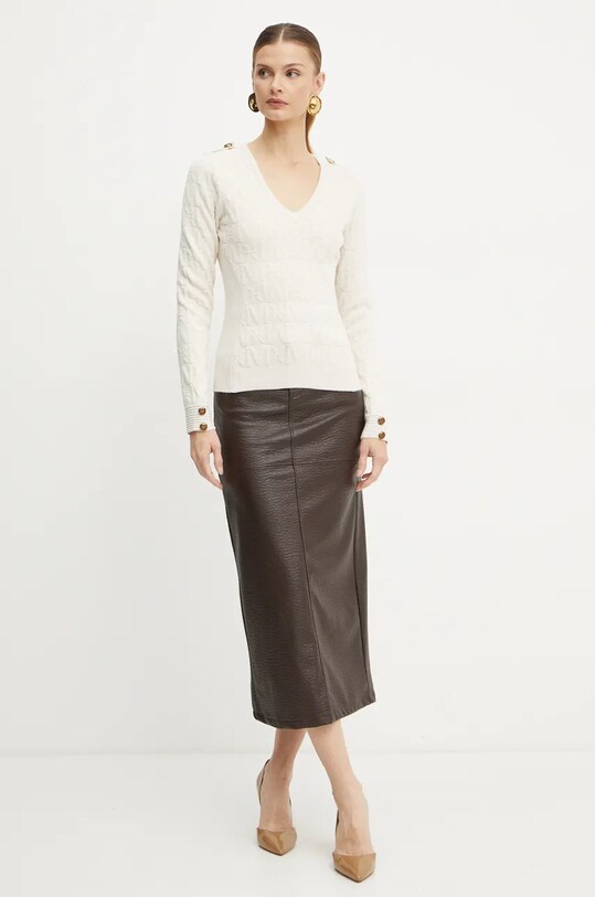 Sveter Marciano Guess HERMIONE 4BGR06.5661Z béžová AW24