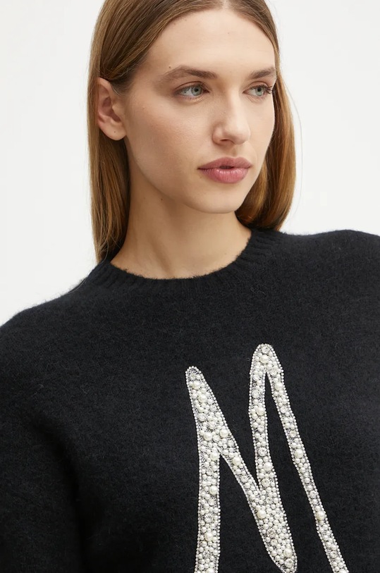 Marciano by Guess sweter wełniany SIBILLA czarny 4BGR15.5786Z