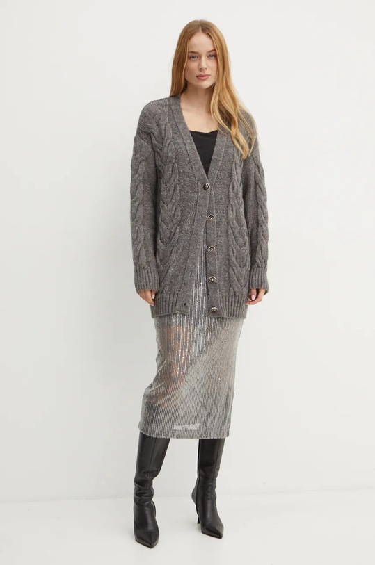 Marciano Guess cardigan din amestec de lana GINNY 4BGR53.5847Z gri AW24