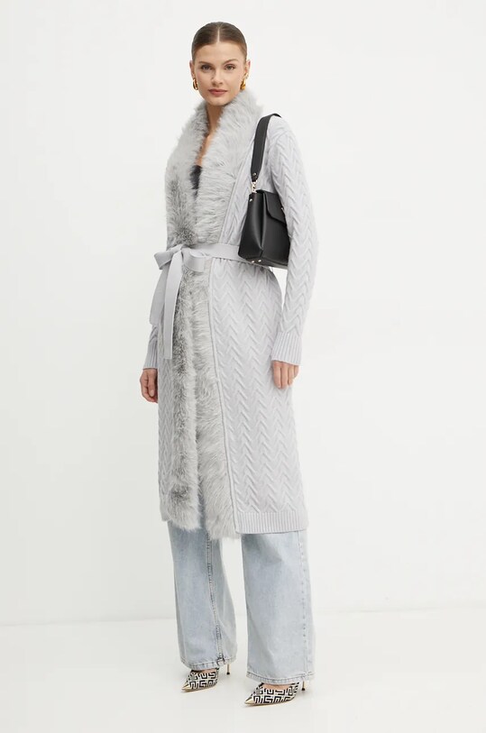 Marciano Guess cardigan PAULA 4BGR47.5618Z gri AW24