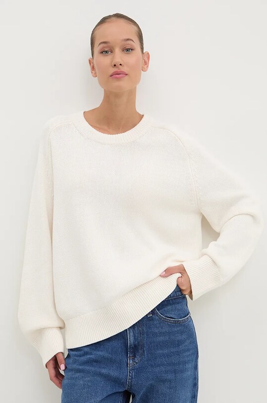 Abercrombie & Fitch pulover grosime medie bej KI150.4179.178