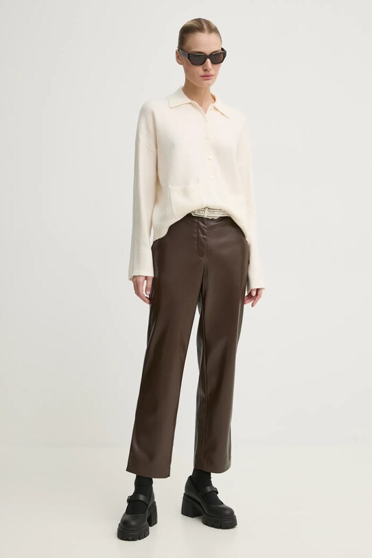 Abercrombie & Fitch pulover KI150.4223.178 bej AW24
