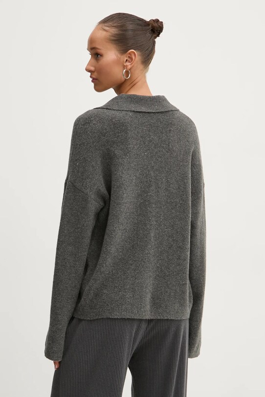 Odzież Abercrombie & Fitch kardigan z domieszką wełny KI150.4223.912 szary