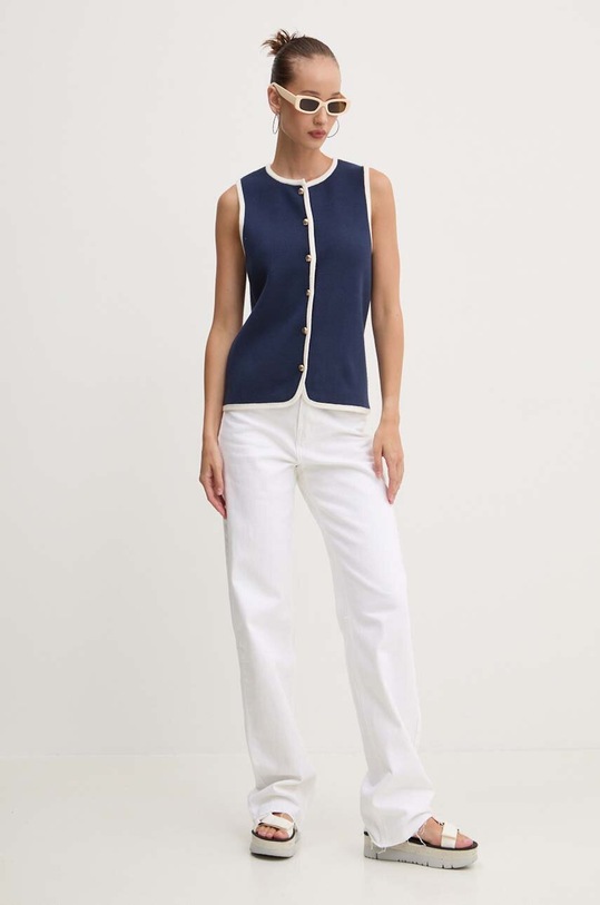 Abercrombie & Fitch gilet KI150.4242.200 blu navy AW24