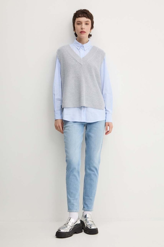 Abercrombie & Fitch kamizelka KI150.4248.112 niebieski AW24