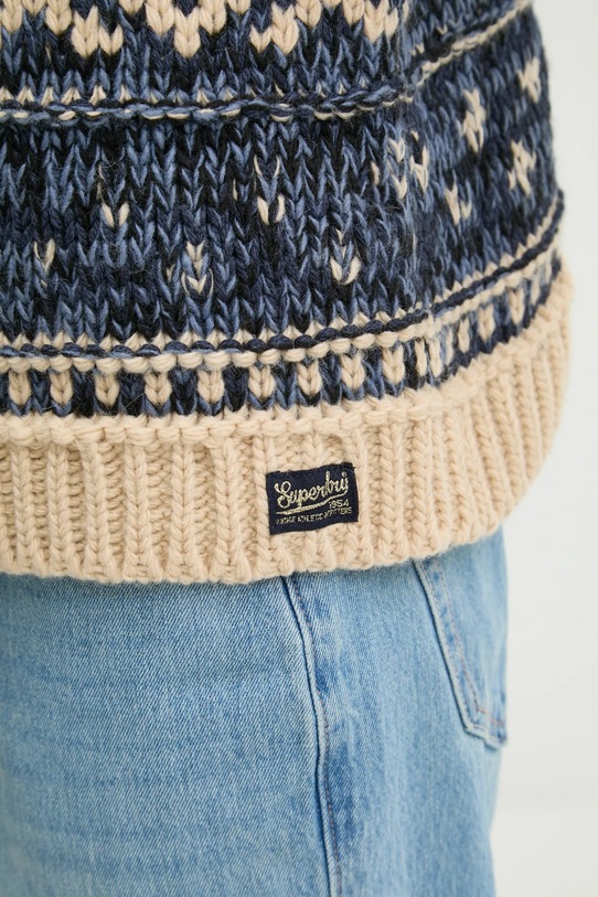 Superdry pulover din amestec de lână W6110560A.B9P bej