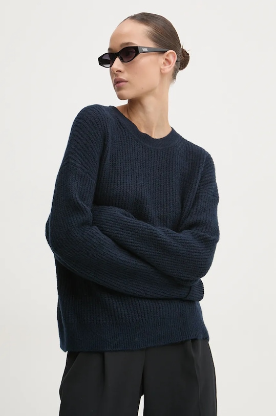 Superdry pulover din amestec de lana grosime medie bleumarin W6110579A.B6R
