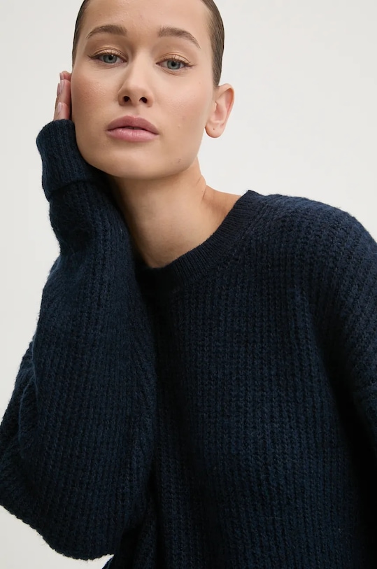 Superdry pulover din amestec de lana bleumarin W6110579A.B6R