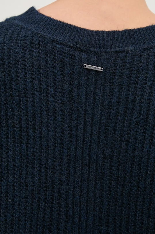 Superdry pulover din amestec de lana W6110579A.B6R bleumarin