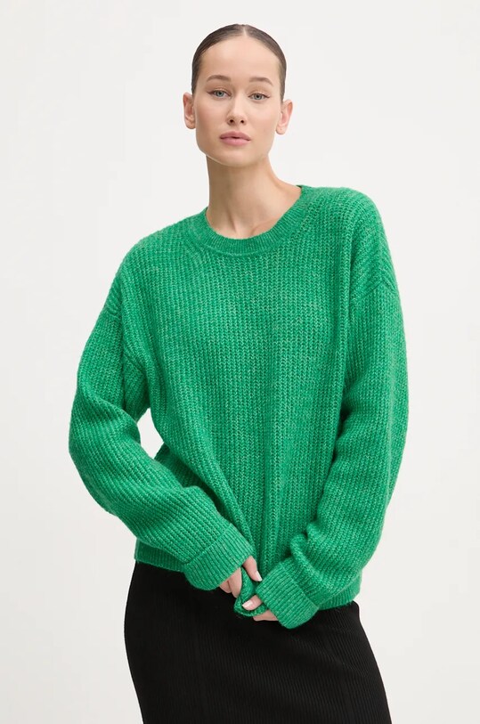 Светр з домішкою вовни Superdry з додаванням вовни зелений W6110579A.B7O