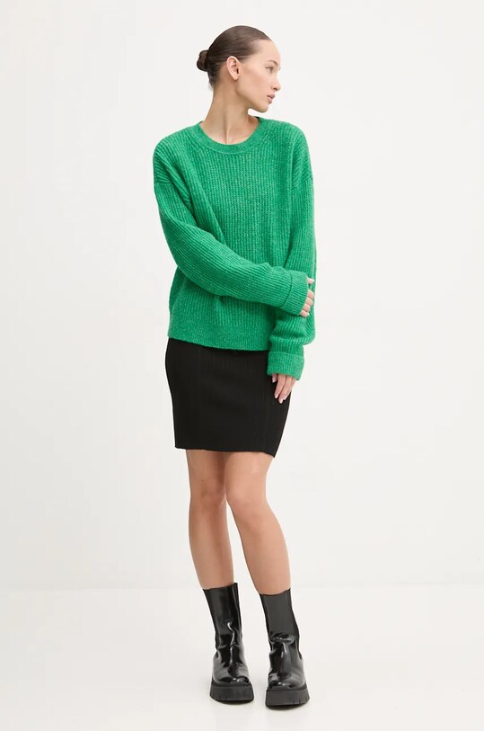 Пуловер с вълна Superdry W6110579A.B7O зелен AW24