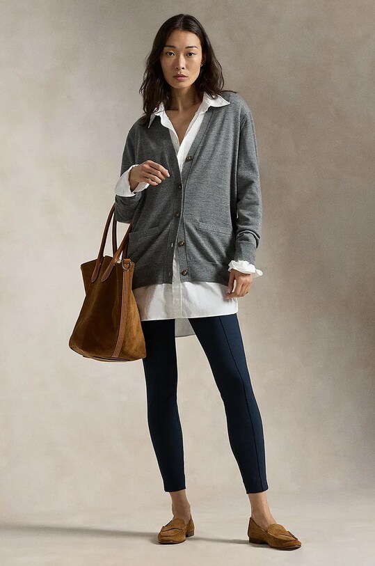 Îmbrăcăminte Polo Ralph Lauren cardigan din lana 211956233 gri