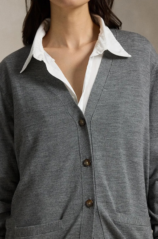 Вълнена жилетка Polo Ralph Lauren сив 211956233