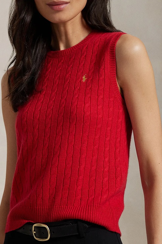 Odjeća Vuneni prsluk Polo Ralph Lauren 211961278 crvena