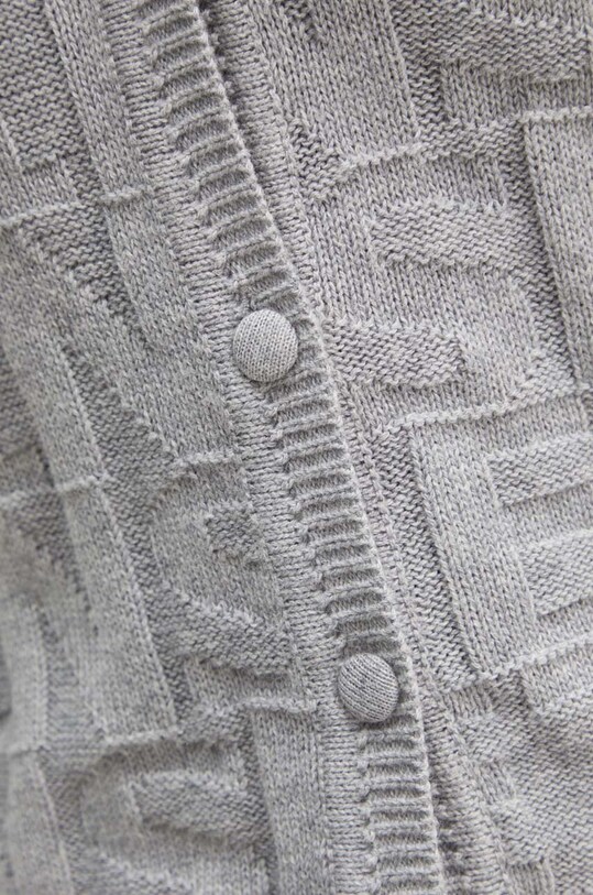 Twinset cardigan con aggiunta di cachemire 242TP3602 grigio