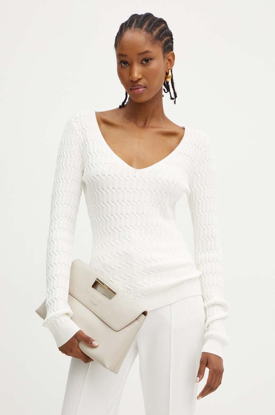 Twinset pulover grosime medie bej 242TP3341