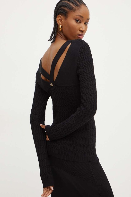 Twinset pulover grosime medie negru 242TP3341
