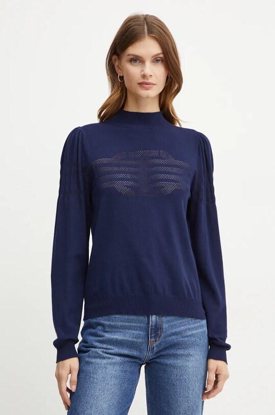 Twinset pulover subtiri bleumarin 242TP3722