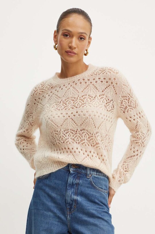 Twinset maglione in lana lana arancione 242TP3690