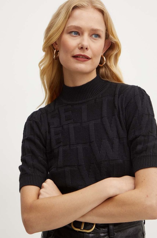 Svetr z vlněné směsi Twinset černá 242TP3600