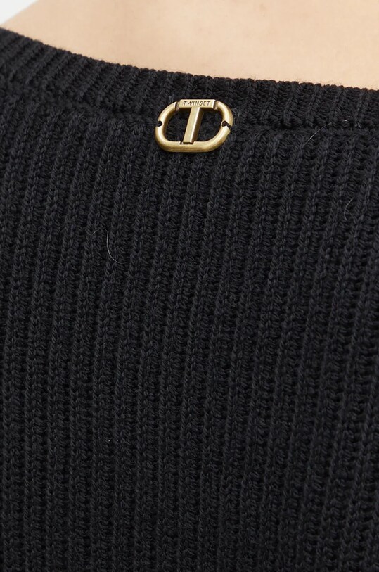 Twinset pulover de lana 242TP3471 negru