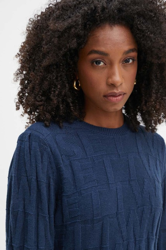 Свитер с примесью кашемира Twinset 242TP3601 тёмно-синий